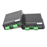 2 channel Bidirectional Contact closure over Fiber optic converters a set- SC Singlemode Fiber up to 20Km, Multimode 500M for Door Open and Door Close,Entry Access Control,Alarm System and More
